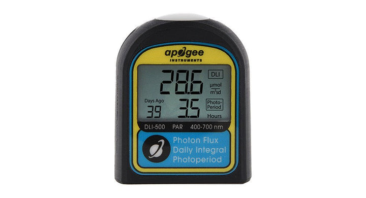 Apogee DLI - 500: PAR, Daily Light Integral, and Photoperiod Meter (Full - Spectrum, 400 - 700 nm) - MIGROLIGHT